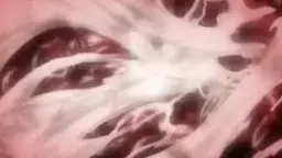 Elf mit weißem Haar auf Mann sitzend